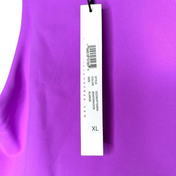 NEW Susana Monaco Racerback Crop Top Snapdragon XLarge - Picture 2 of 6